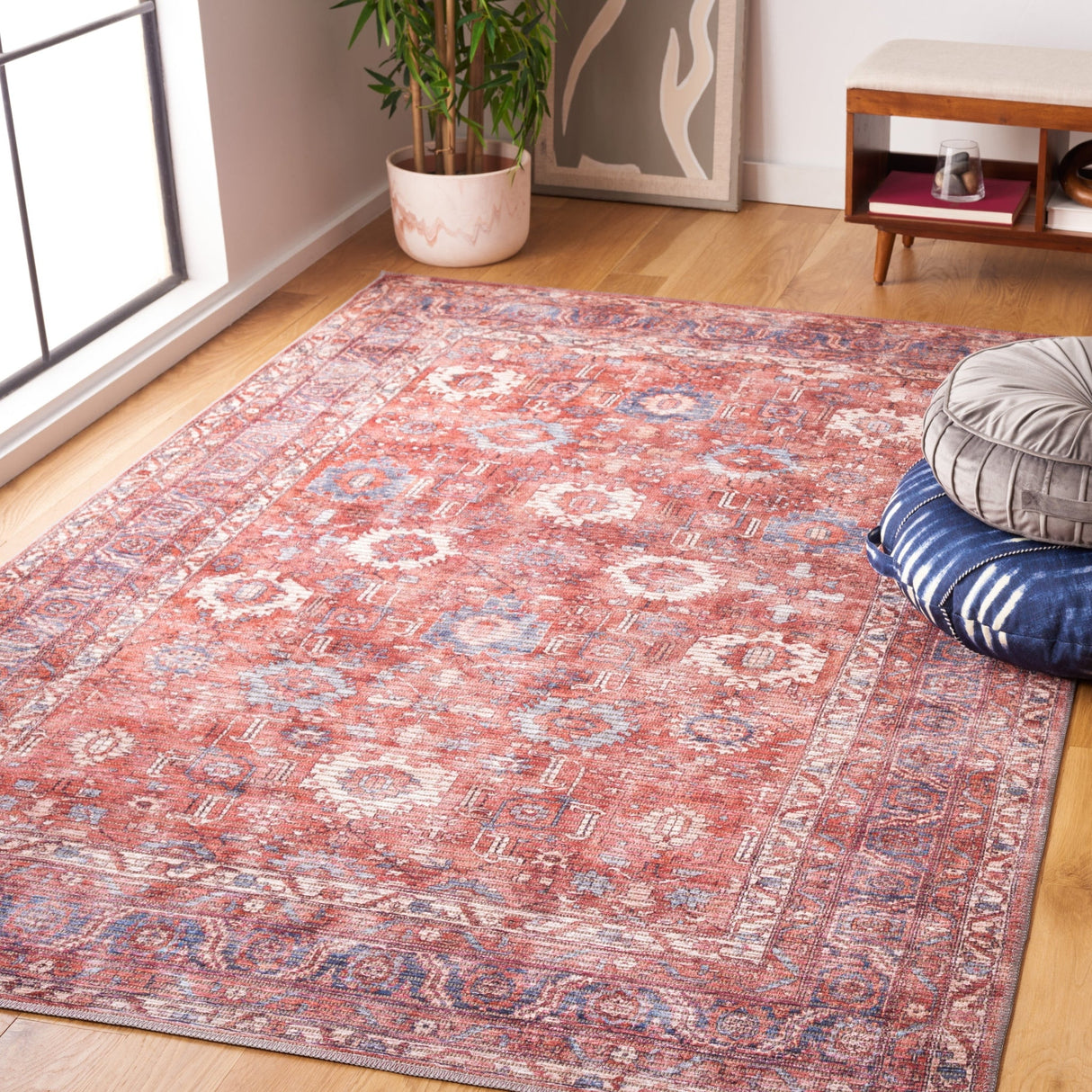 Safavieh Serapi Sep646P Rust/Blue Rug.