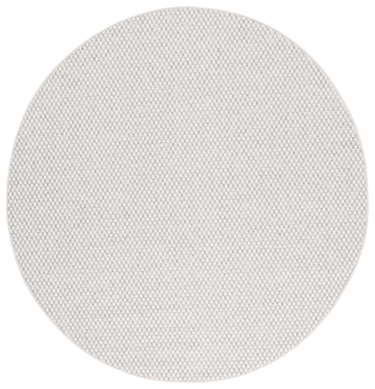 Safavieh Sisal All-Weather 6'-7" x 6'-7" Rug in Light Grey / Ivory