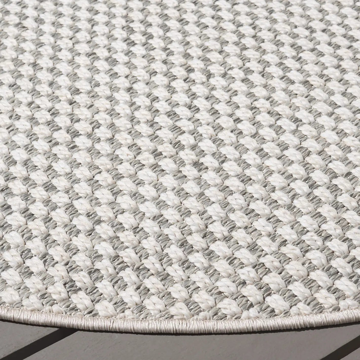 Safavieh Sisal All-Weather 6'-7" x 6'-7" Rug in Light Grey / Ivory