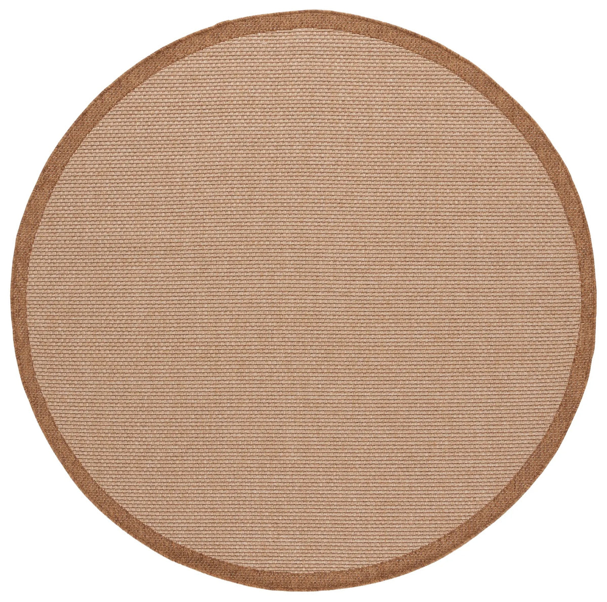 Safavieh Sisal All-Weather 6'-7" x 6'-7" Rug in Natural / Brown