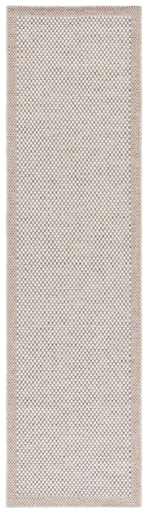 Safavieh Sisal All-Weather 2'-2" x 8'-0" Rug in Ivory / Aqua Orange