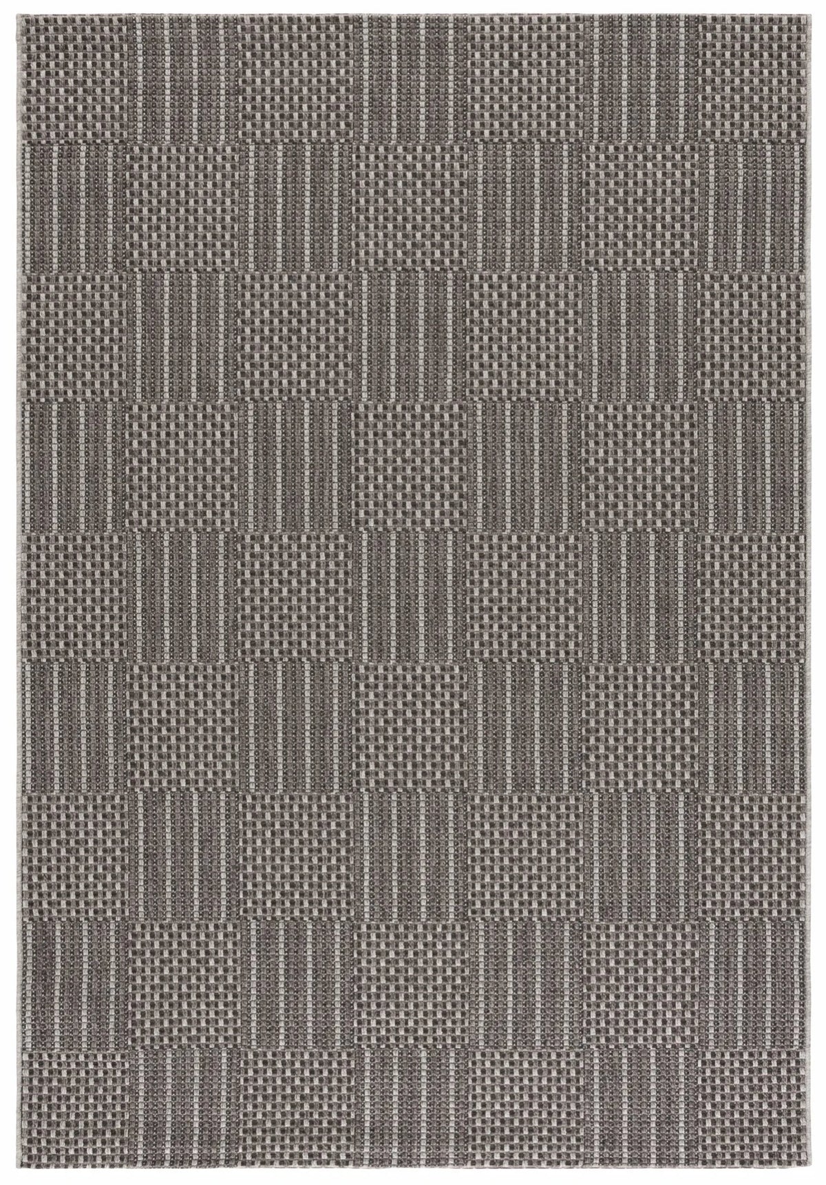 Safavieh Sisal All-Weather 4'-0" x 6'-0" Rug in Black / Grey