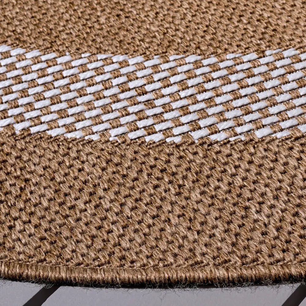 Safavieh Sisal Performance 6'-7" x 6'-7" Rug in Natural / Ivory