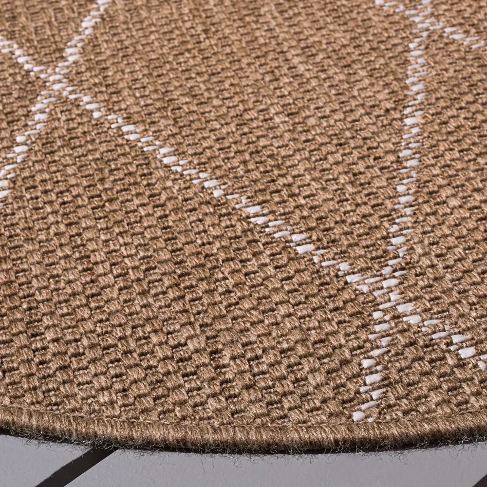 Safavieh Sisal Performance 6'-7" x 6'-7" Rug in Natural / Ivory