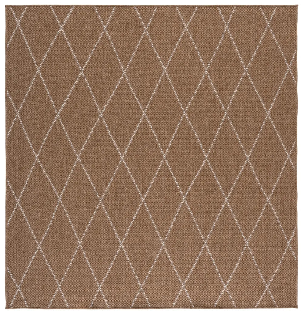 Safavieh Sisal Performance 6'-7" x 6'-7" Rug in Natural / Ivory