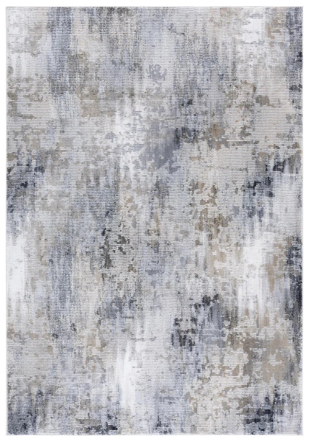 Safavieh Slate 700 4'-0" x 6'-0" Rug in Grey / Brown Ivory