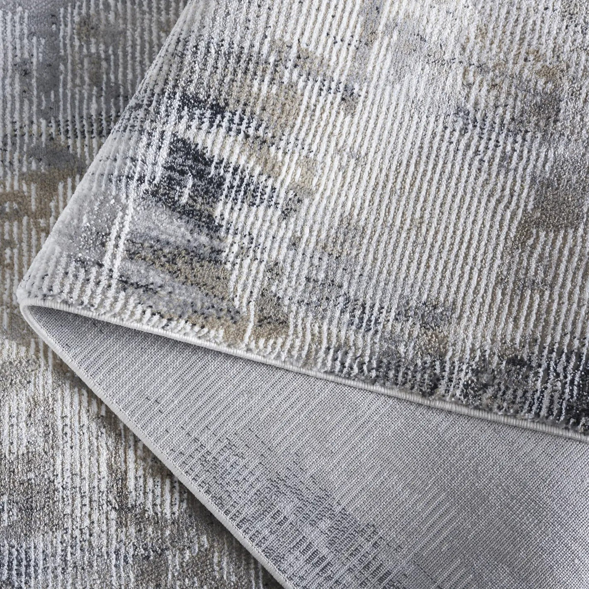 Safavieh Slate 700 4'-0" x 6'-0" Rug in Grey / Brown Ivory