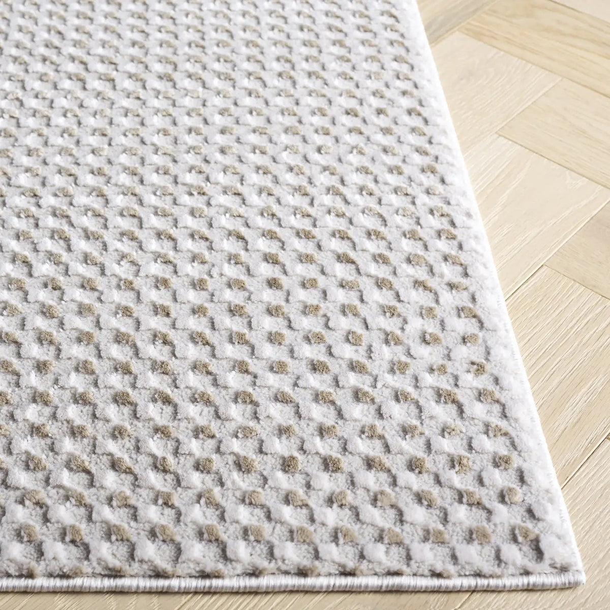 Safavieh Slate 700 4'-0" x 6'-0" Rug in Beige / Ivory Grey