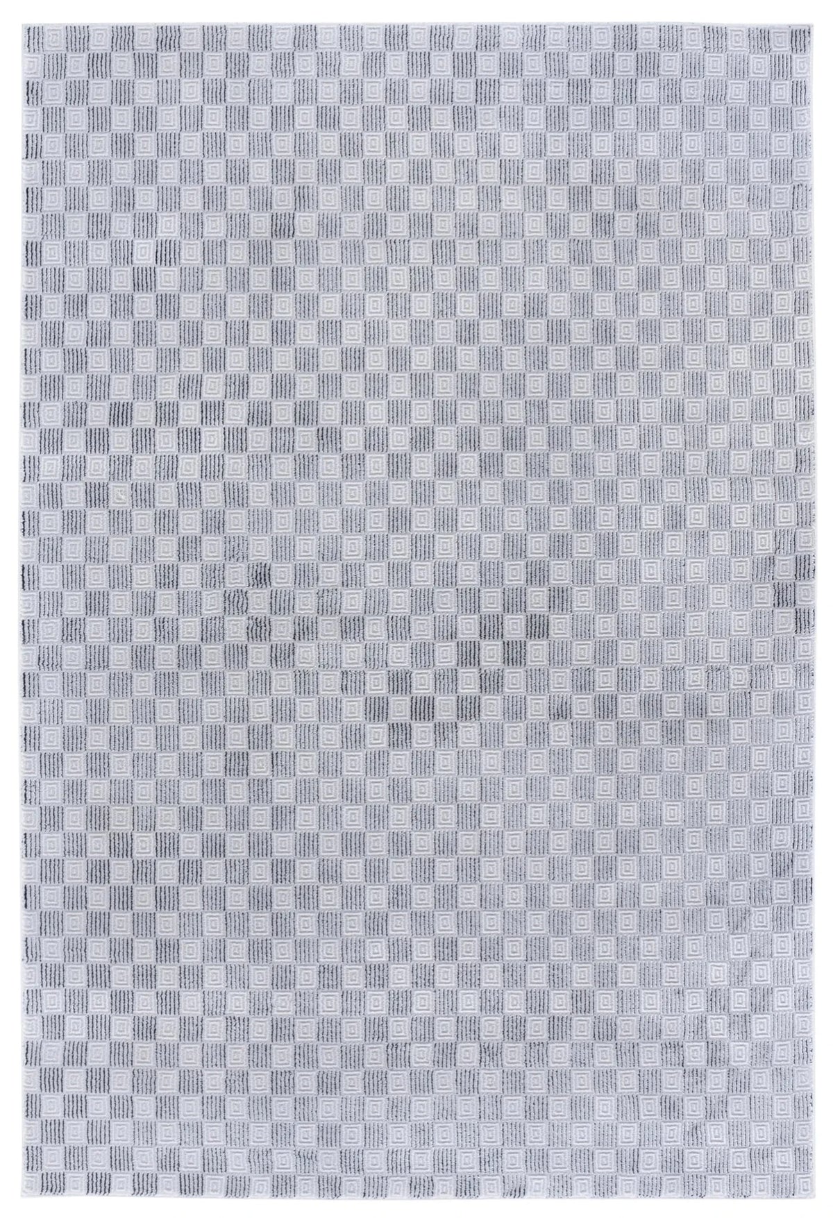 Safavieh Slate 700 4'-0" x 6'-0" Rug in Grey / Ivory Black