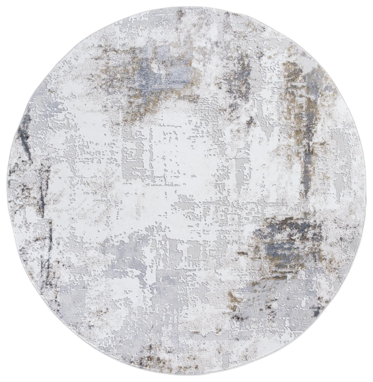 Safavieh Slate 700 6'-7" x 6'-7" Rug in Grey / Ivory Brown