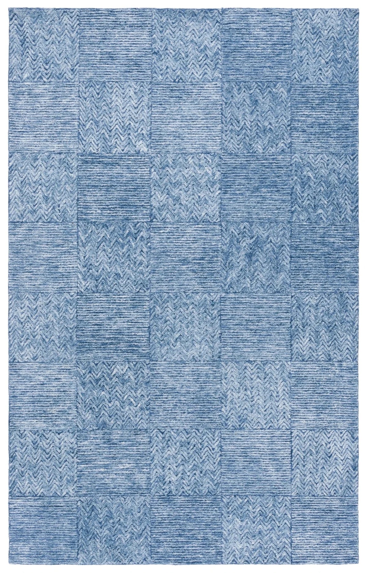 Safavieh Soho 4'-0" x 6'-0" Rug in Dark Blue / Ivory