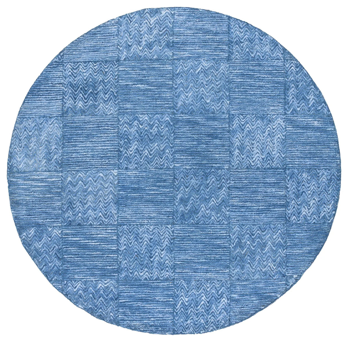 Safavieh Soho 6'-0" x 6'-0" Rug in Dark Blue / Ivory