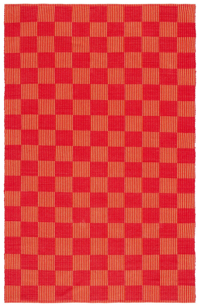 Safavieh Striped Kilim Stk801Q Red/Rust Rug.