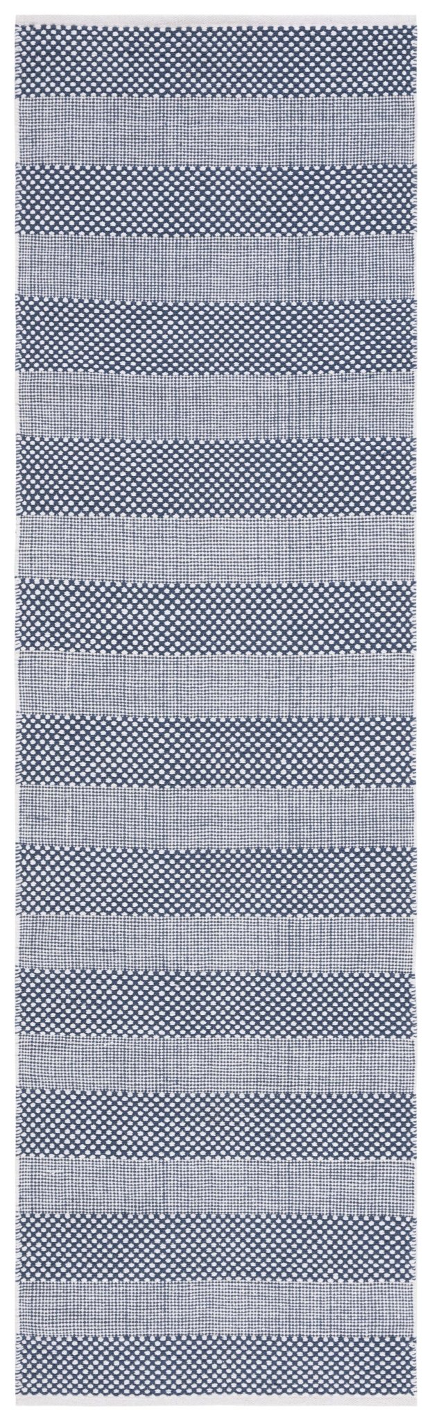 Safavieh Striped Kilim Stk802M Ivory/Blue Rug.