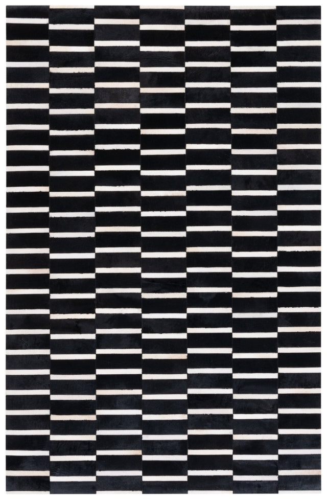 Safavieh Studio Leather Stl821Z Black/Beige Rug.