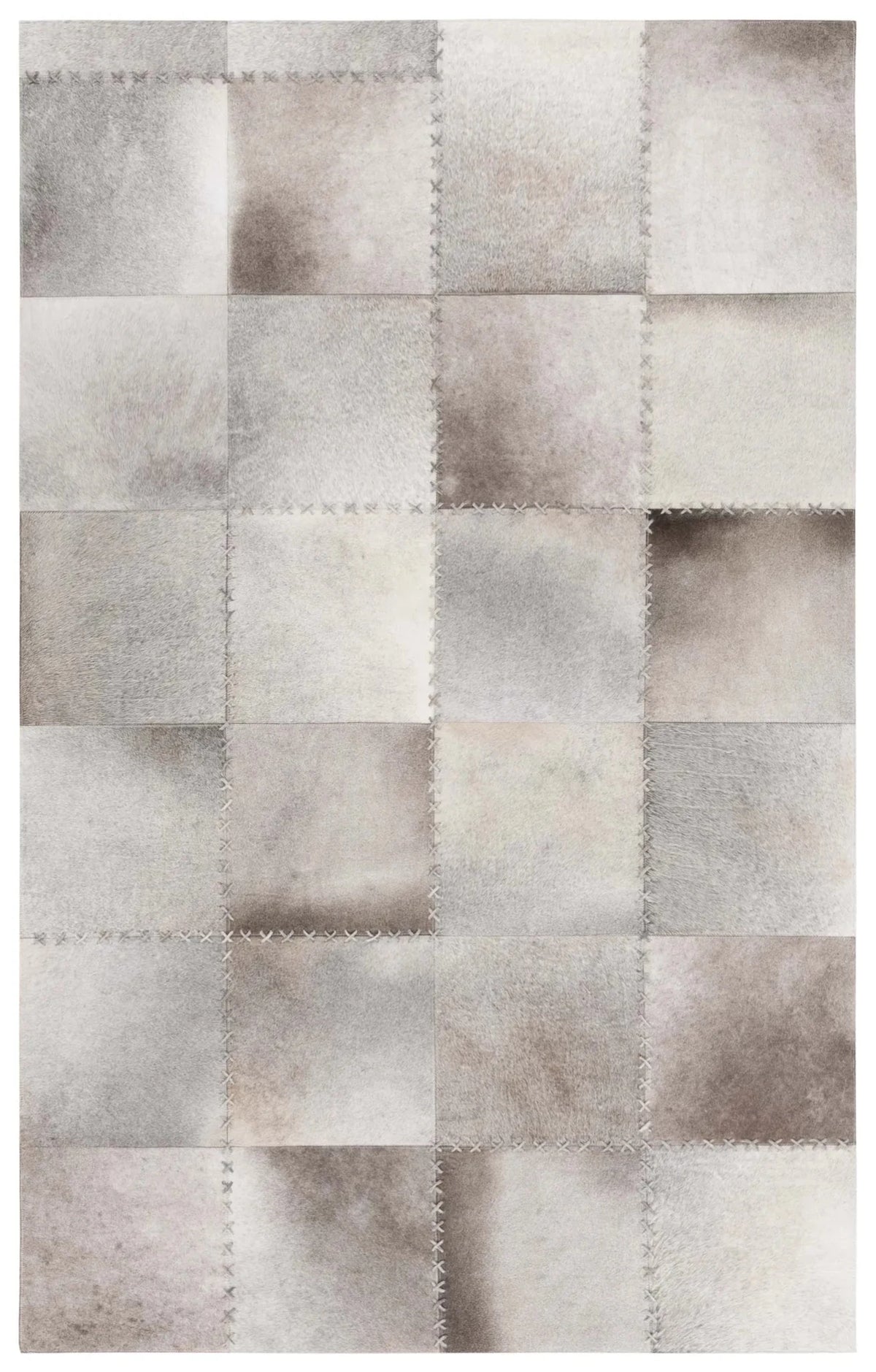 Safavieh Studio Leather 5'-0" x 8'-0" Rug in Grey