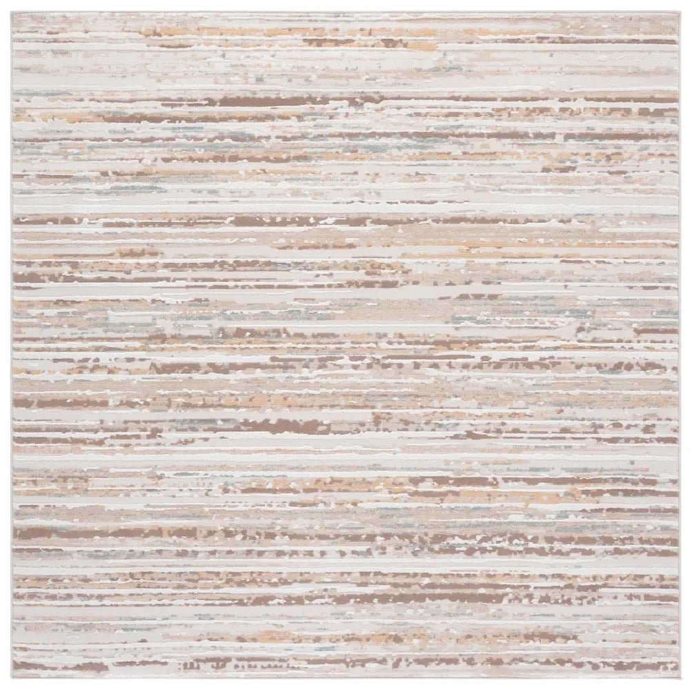 Safavieh Sydney 6'-6" x 6'-6" Rug in Beige / Brown Ivory