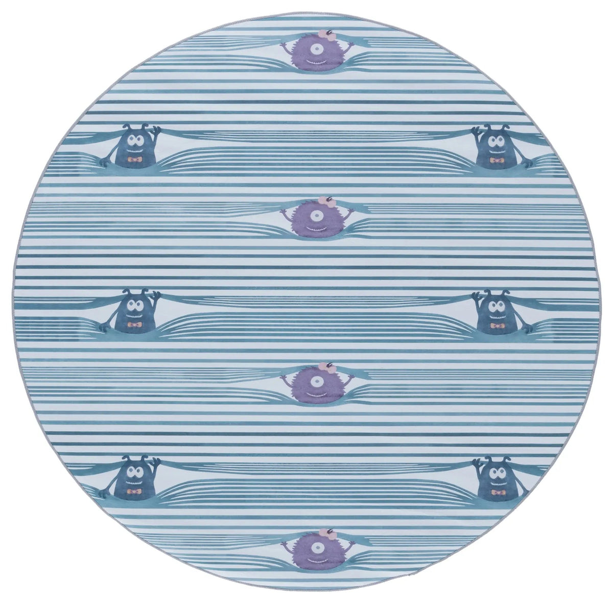 Safavieh Tacoma Kids 100 5'-0" x 5'-0" Rug in Grey / Blue