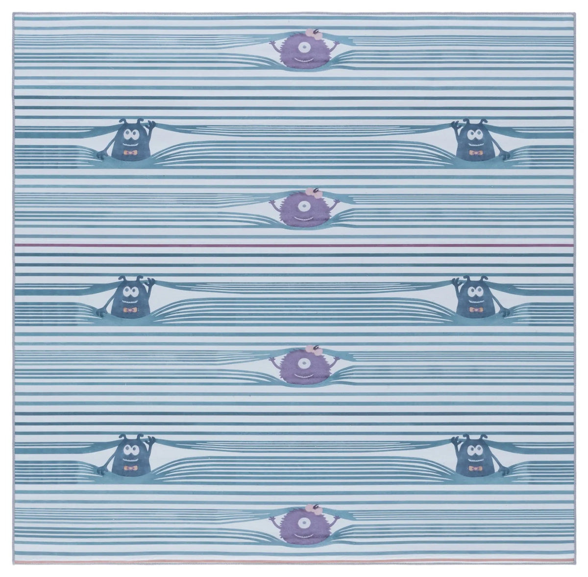 Safavieh Tacoma Kids 100 5'-0" x 5'-0" Rug in Grey / Blue