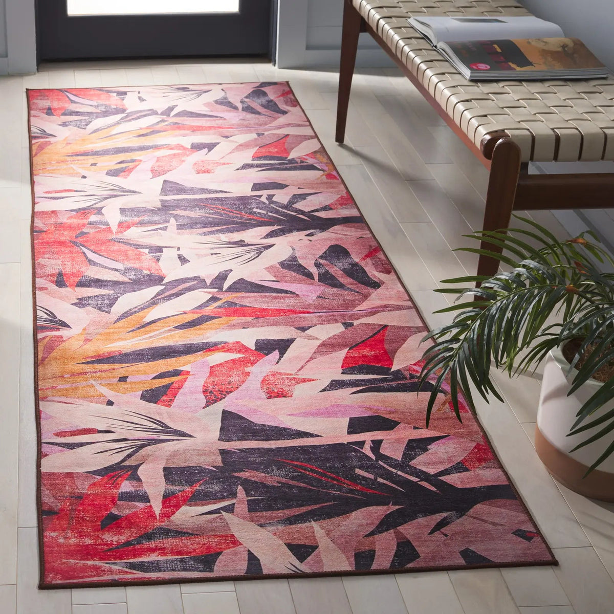 Safavieh Tacoma 2'-6" x 8'-0" Rug in Pink / Rust
