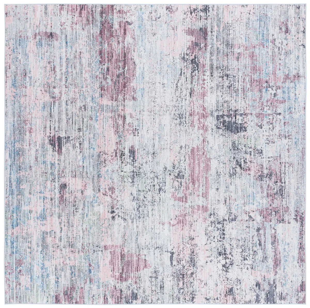 Safavieh Tacoma 6'-0" x 6'-0" Rug in Plum / Green