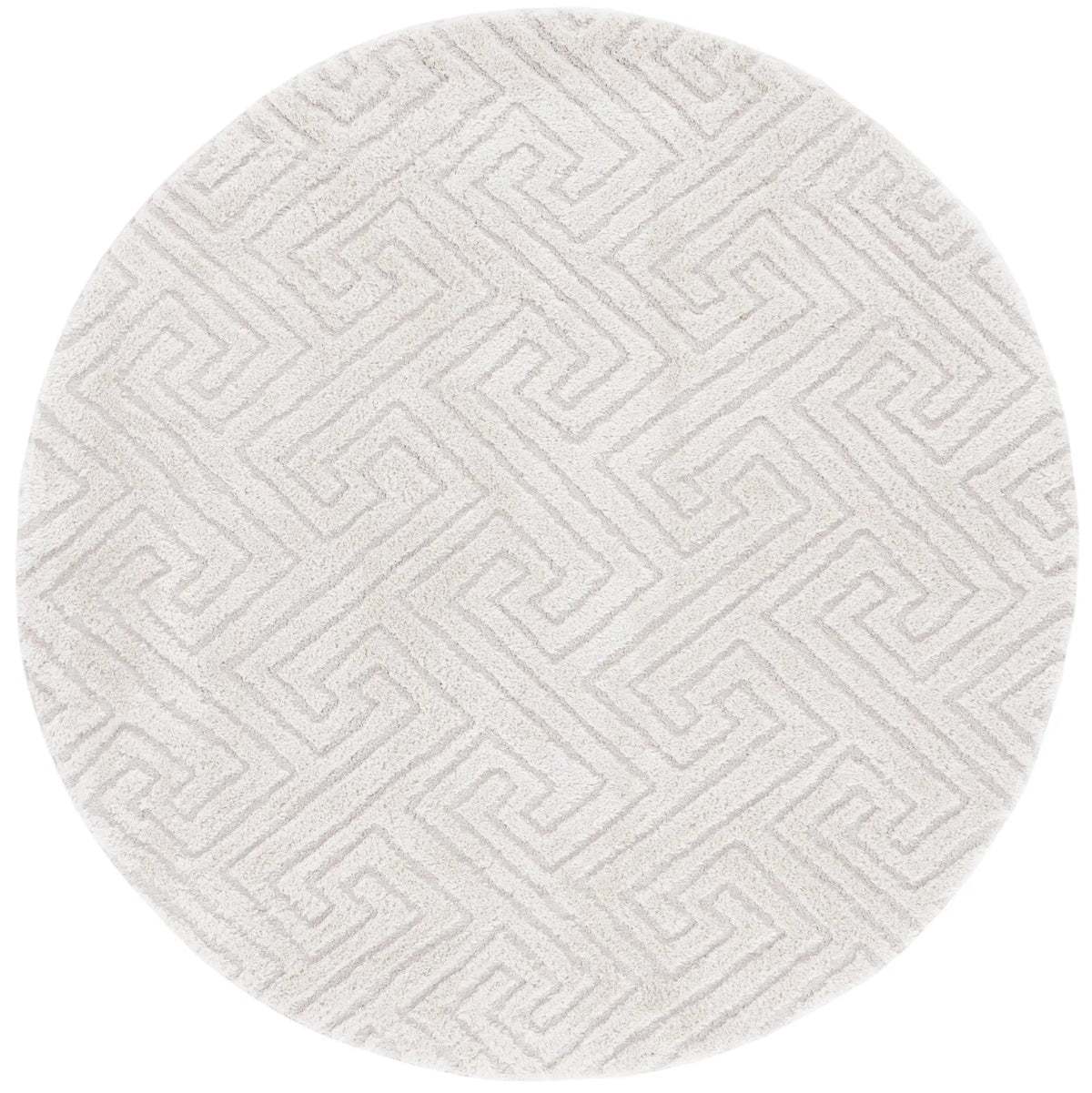 Safavieh Tahoe Shag 6'-7" x 6'-7" Rug in Ivory