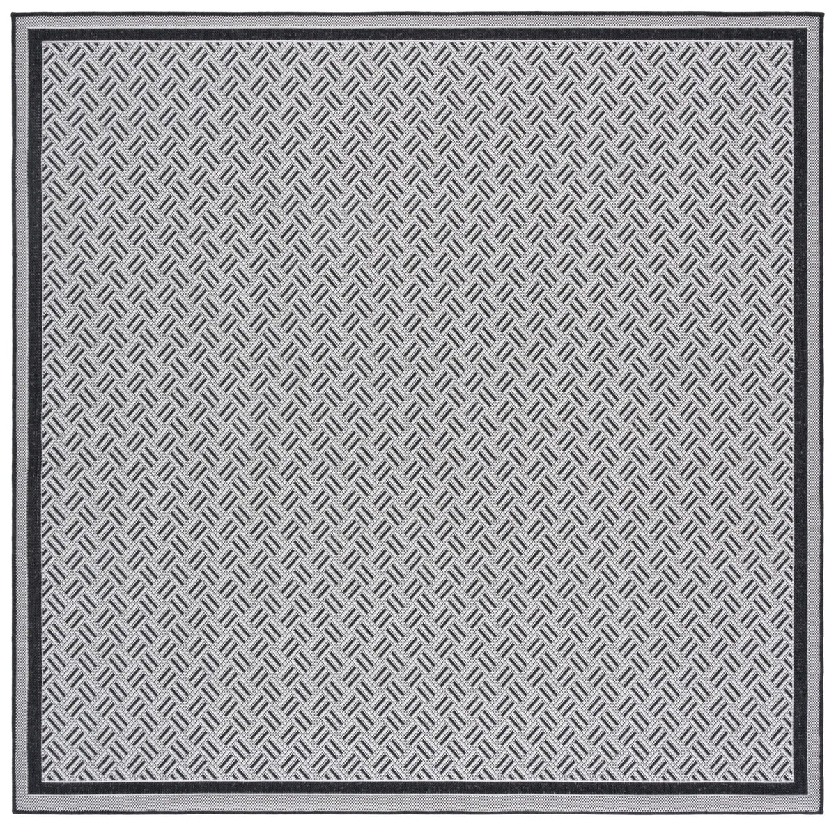 Safavieh Terrace 800 6'-7" x 6'-7" Rug in Black / White