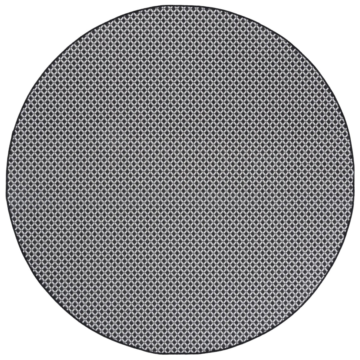 Safavieh Terrace 800 6'-7" x 6'-7" Rug in Black / White