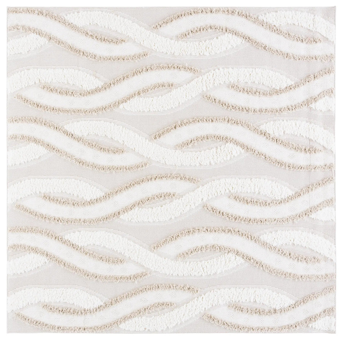 Safavieh Trends 6'-7" x 6'-7" Rug in Beige / Ivory