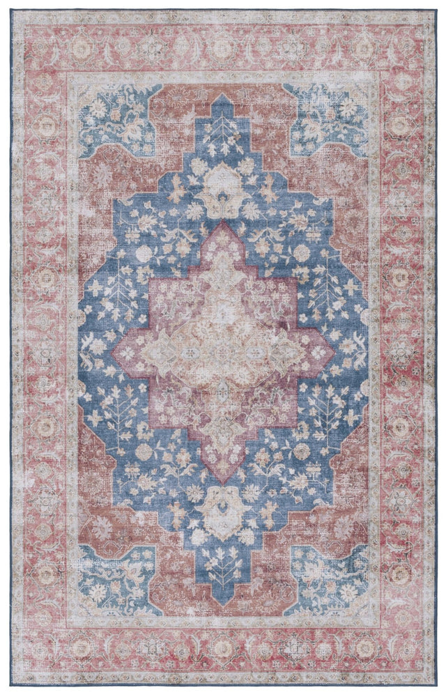 Safavieh Tucson Tsn105N Navy/Rust Rug.