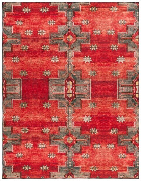 Safavieh Tucson Tsn189P Rust/Green Rug.