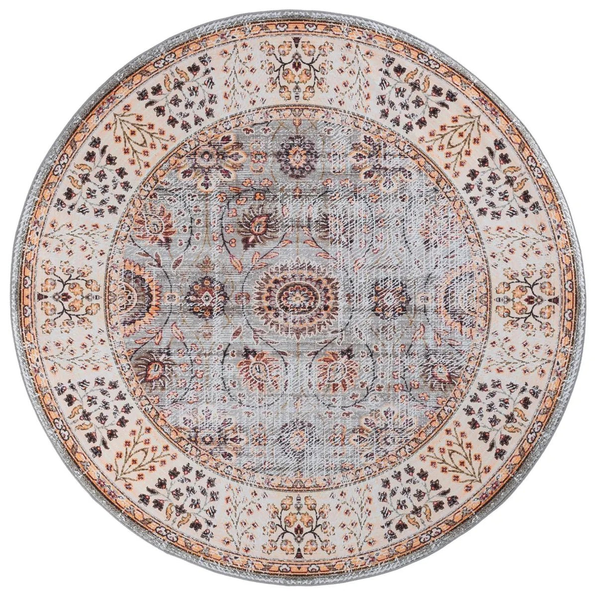 Safavieh Tucson 6'-0" x 6'-0" Rug in Grey Green / Beige