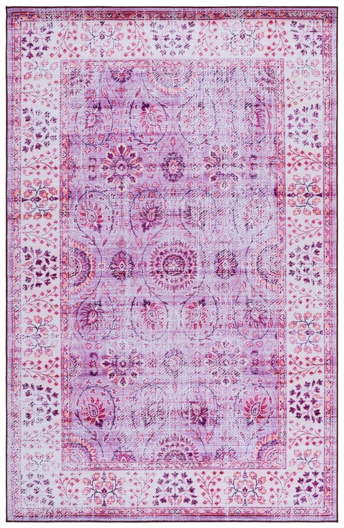 Safavieh Tucson 4'-0" x 6'-0" Rug in Violet / Beige