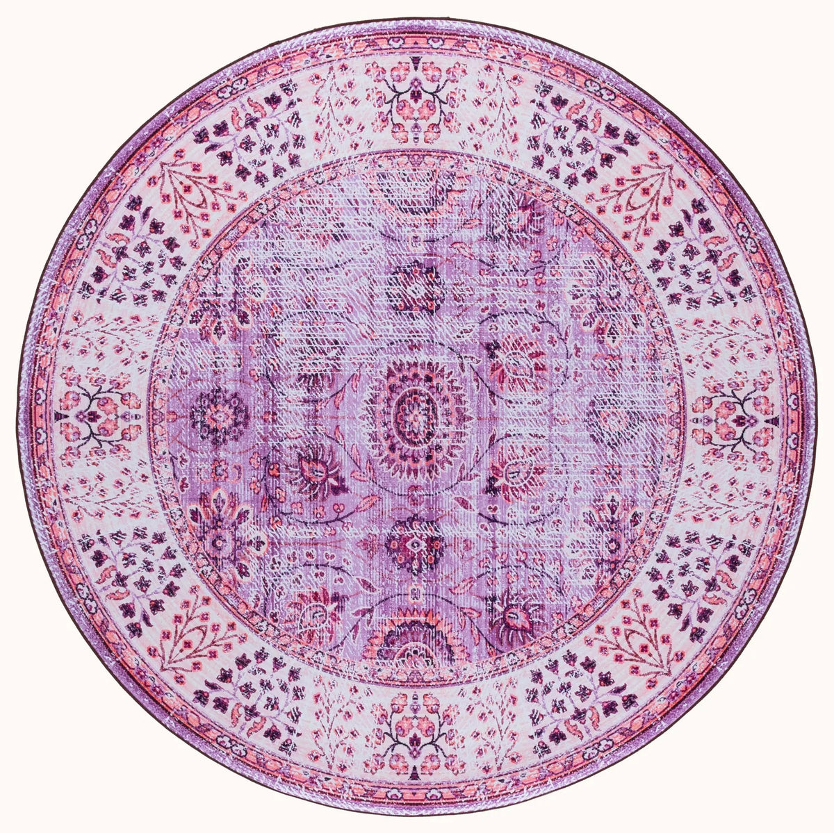 Safavieh Tucson 6'-0" x 6'-0" Rug in Violet / Beige