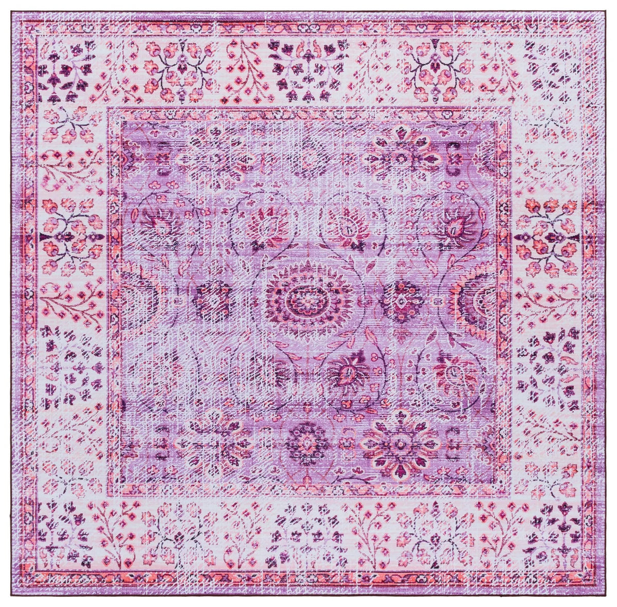 Safavieh Tucson 6'-0" x 6'-0" Rug in Violet / Beige