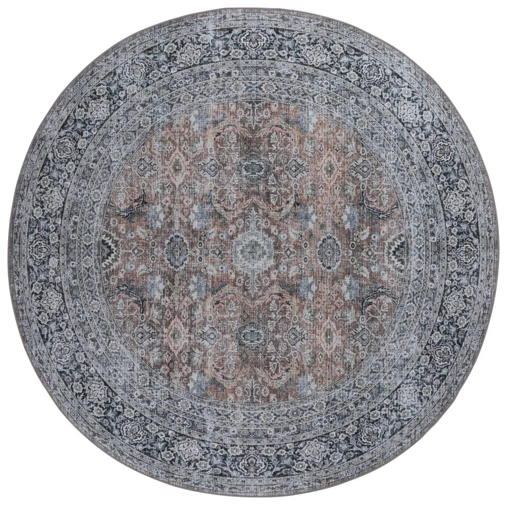 Safavieh Tucson 6'-0" x 6'-0" Rug in Copper / Olive
