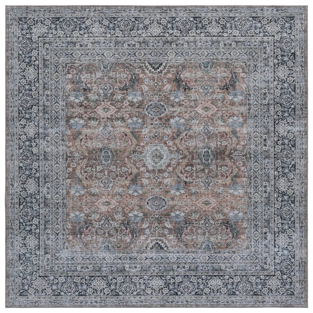 Safavieh Tucson 6'-0" x 6'-0" Rug in Copper / Olive