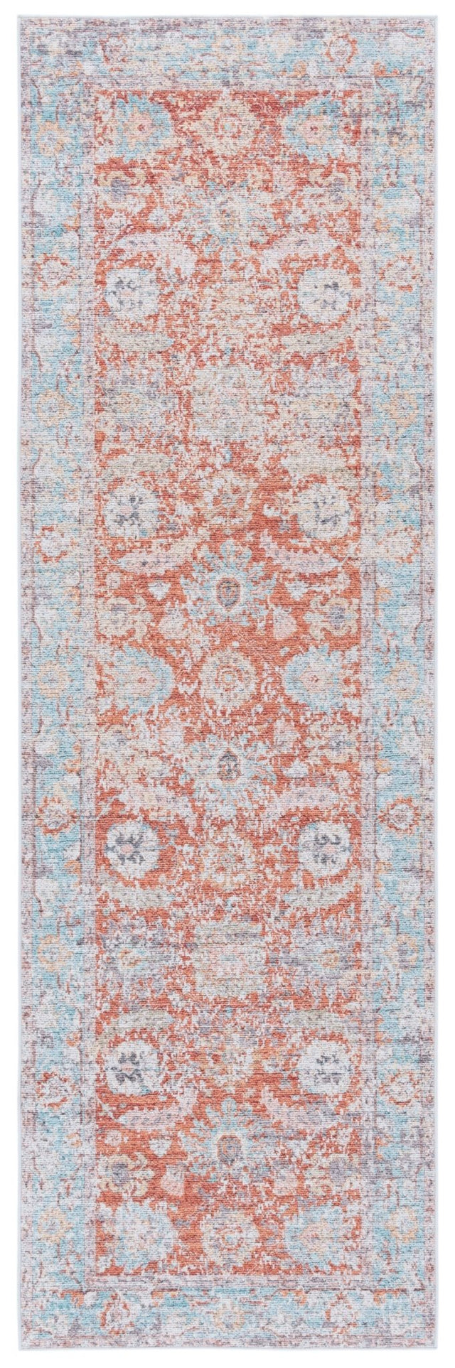 Safavieh Tucson Tsn908K Turquoise/Rust Rug.