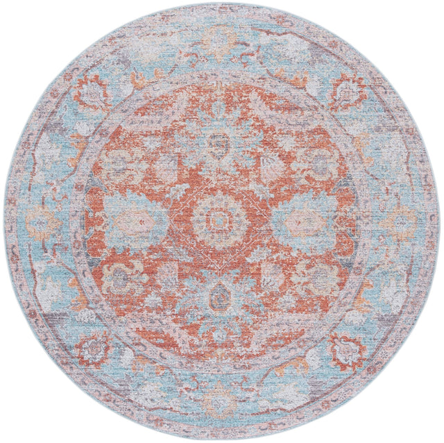 Safavieh Tucson Tsn908K Turquoise/Rust Rug.
