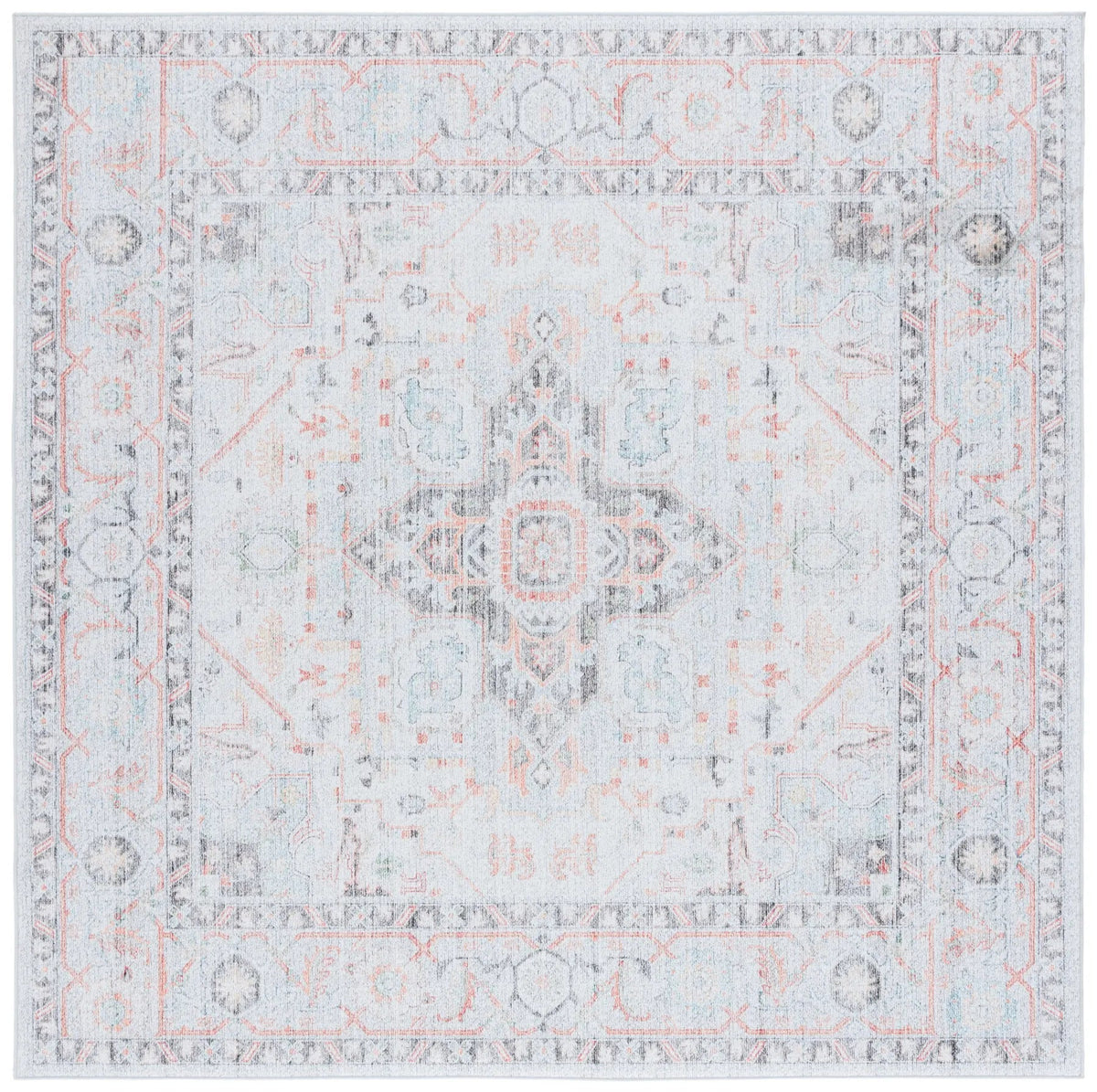 Safavieh Tucson 6'-0" x 6'-0" Rug in Light Grey / Light Green