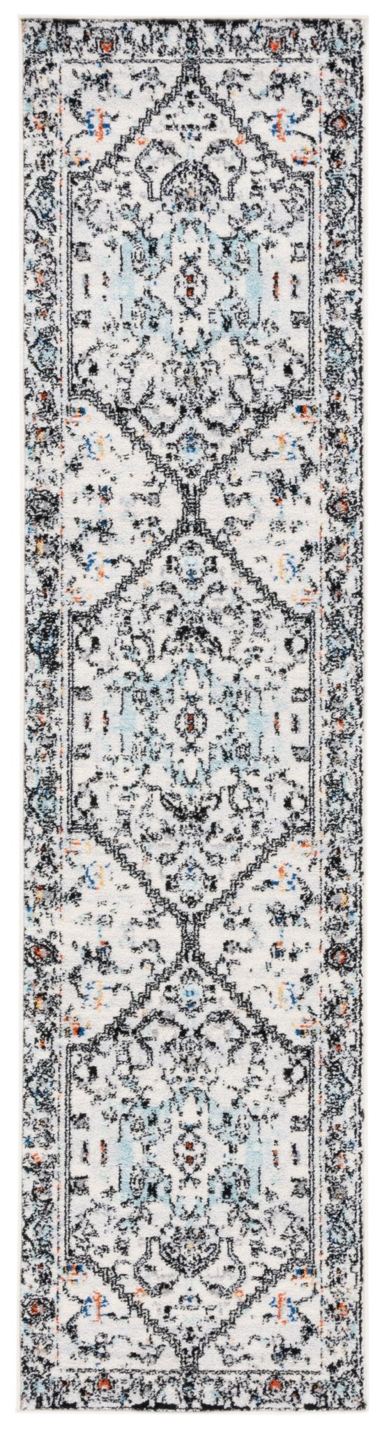 Safavieh Tulum Tul661A Ivory Grey/Blue Rust Rug.
