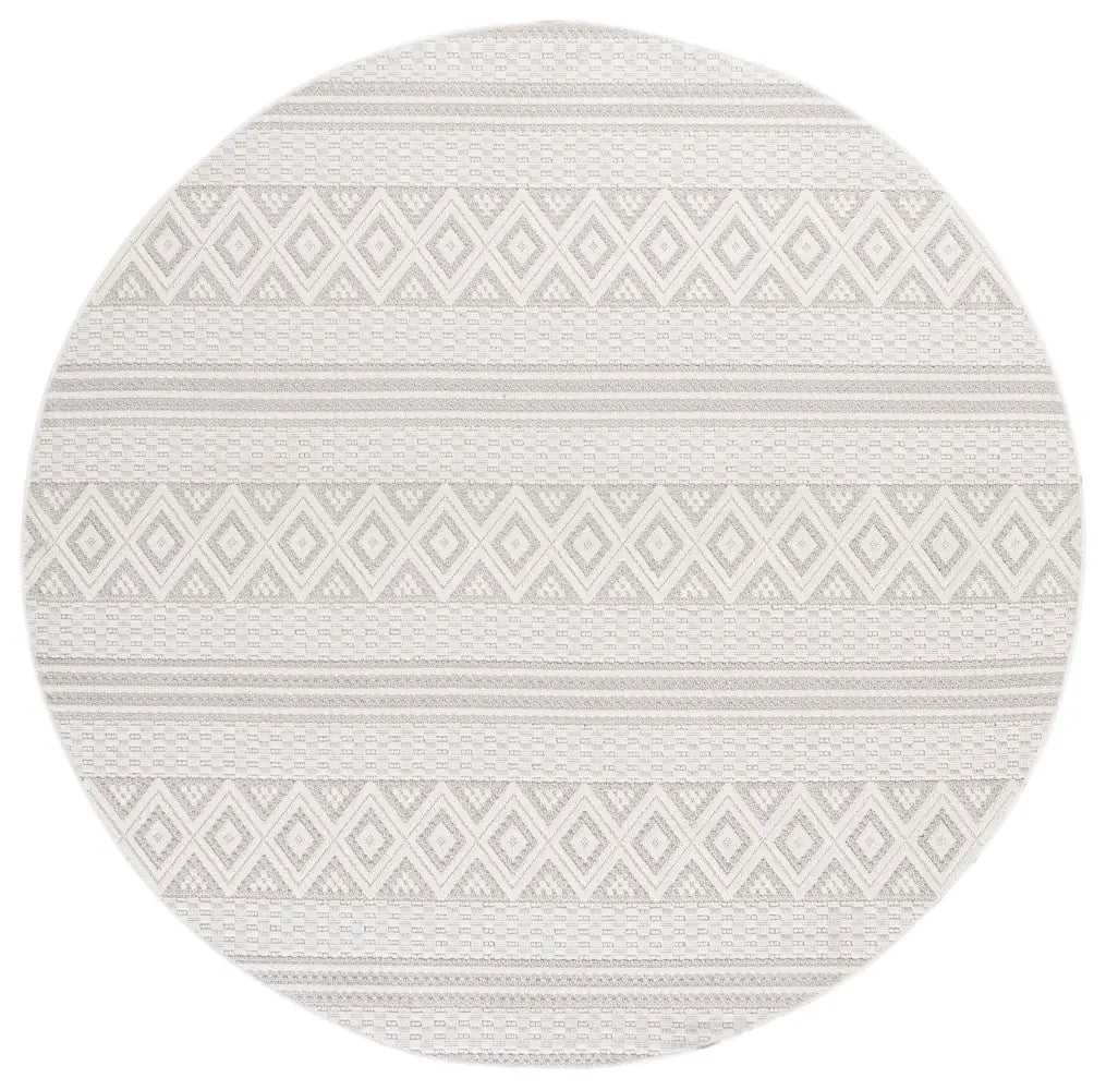 Safavieh Veranda 6'-7" x 6'-7" Rug in Ivory / Grey