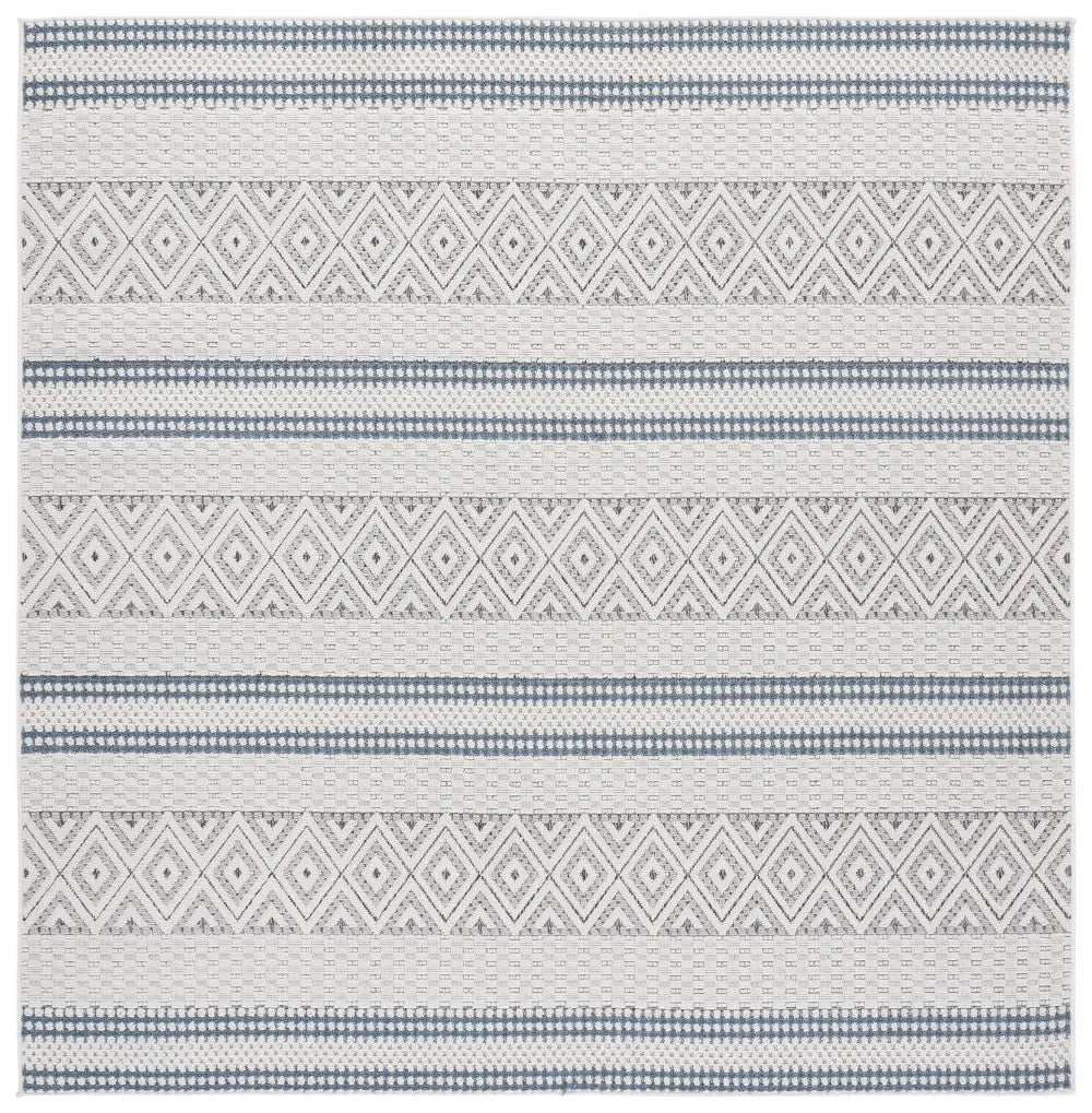 Safavieh Veranda 6'-7" x 6'-7" Rug in Ivory / Blue Grey