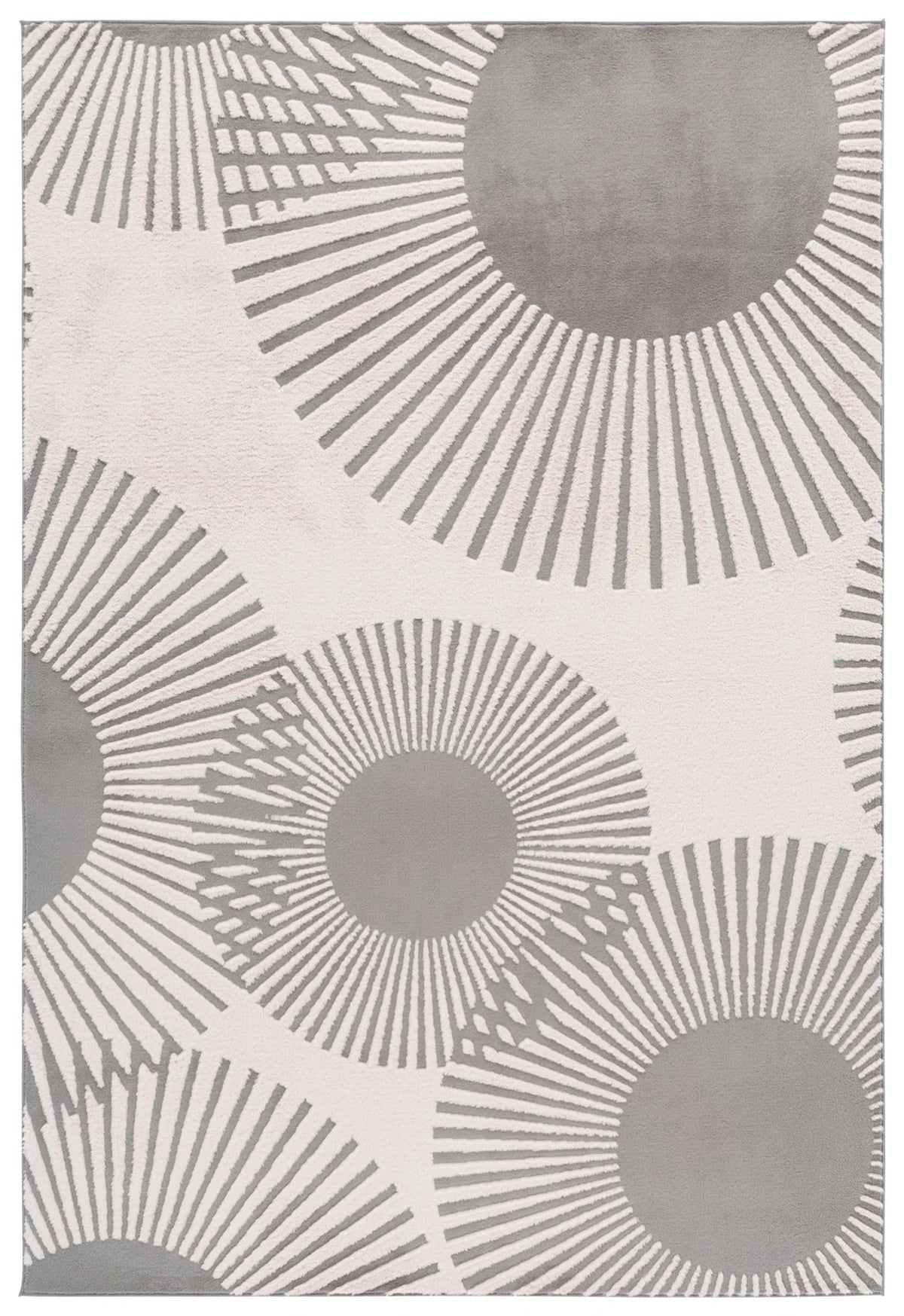 Safavieh Versailles 4'-0" x 6'-0" Rug in Grey / Beige