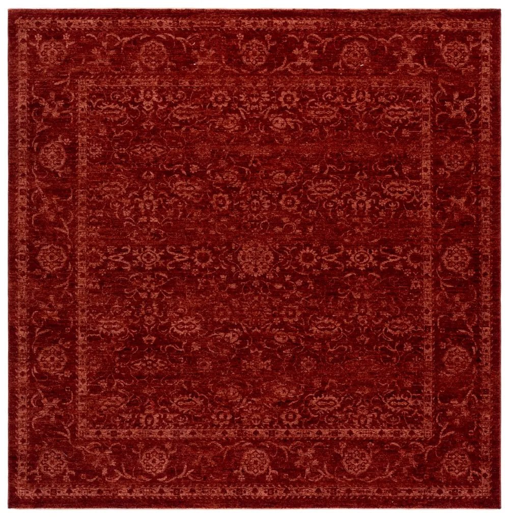 Safavieh Vintage Overdye 6'-7" x 6'-7" Rug in Red