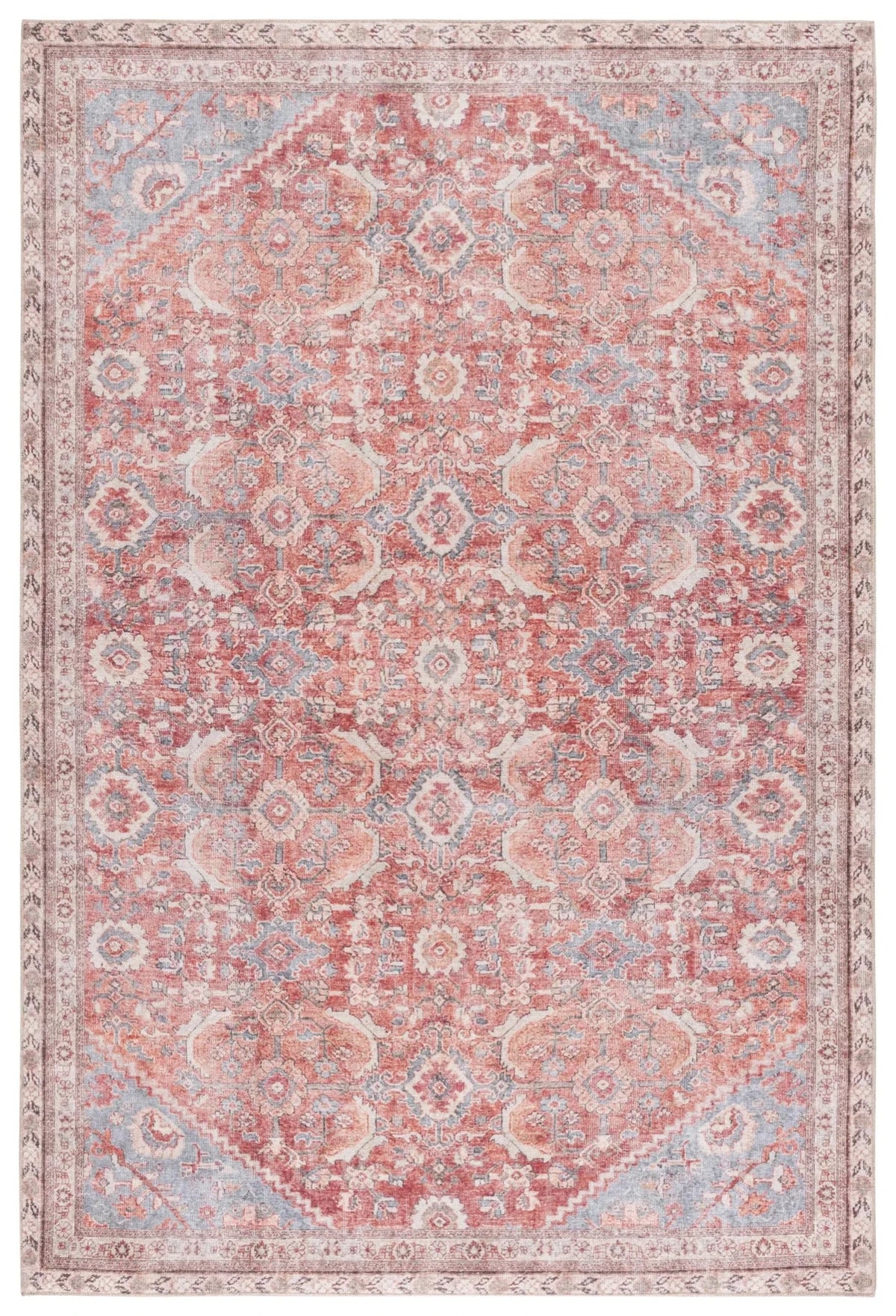 Safavieh Vintage Serapi 600 5'-1" x 7'-6" Rug in Red / Blue