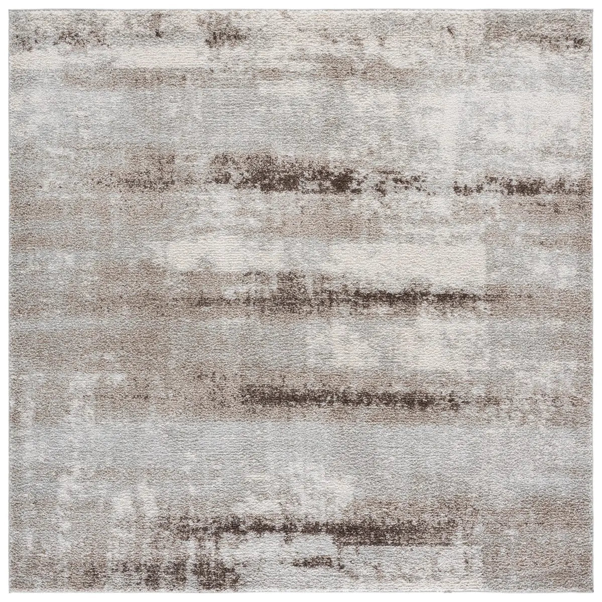 Safavieh Wave 6'-7" x 6'-7" Rug in Ivory / Grey