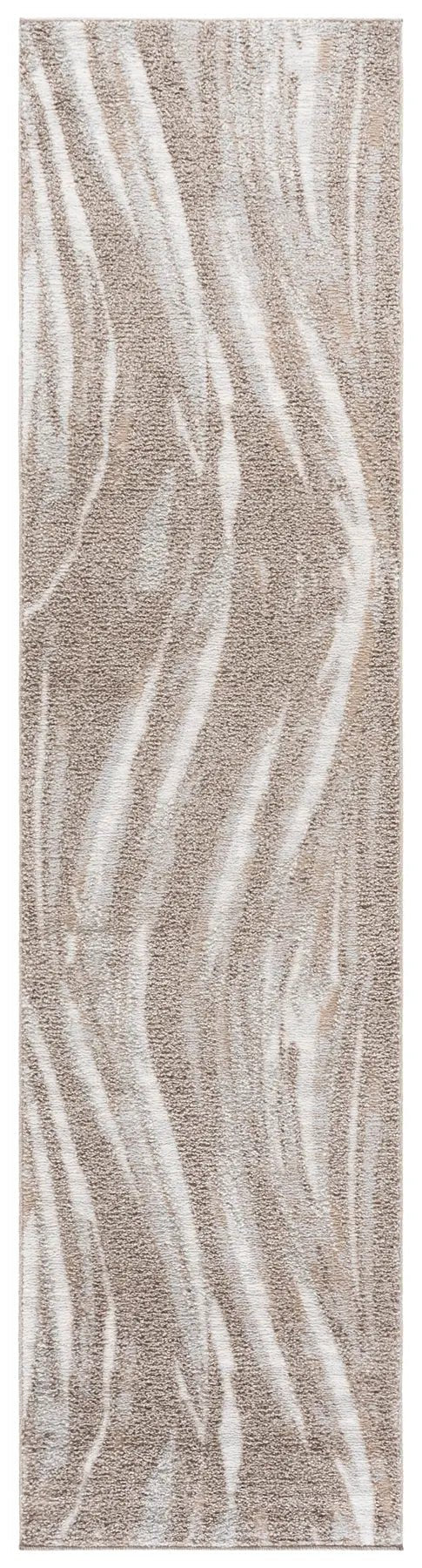 Safavieh Wave 2'-2" x 9'-0" Rug in Beige / Ivory