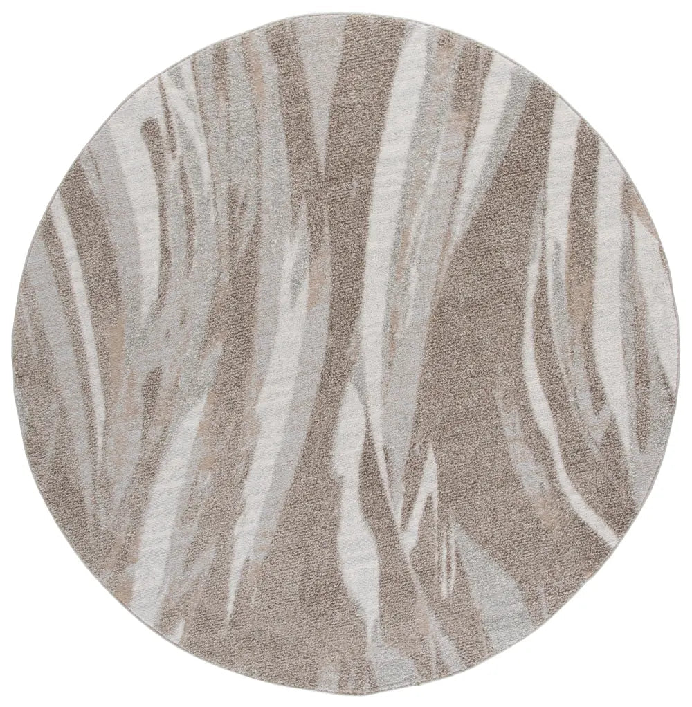Safavieh Wave 6'-7" x 6'-7" Rug in Beige / Ivory