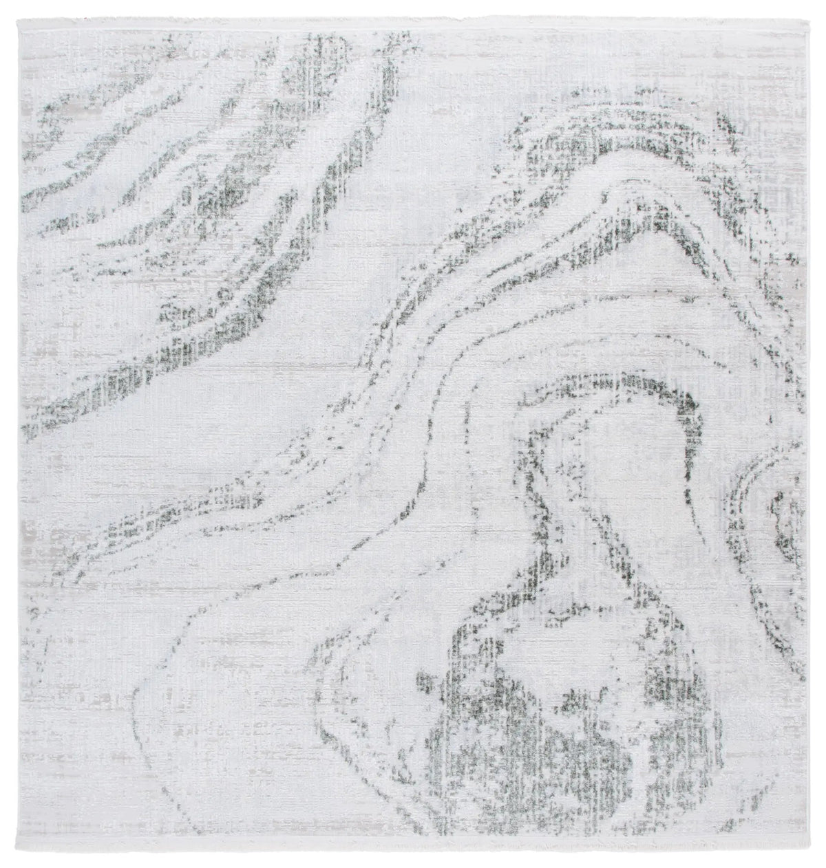Safavieh Whisper 6'-7" x 6'-7" Rug in Green / Ivory